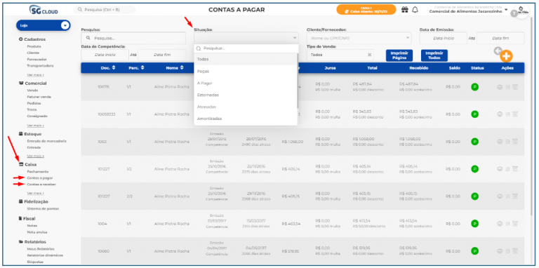 SGCloud: Visão geral do sistema de gestão – Central de Ajuda SG Sistemas